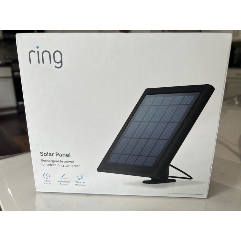 Ring Solar Panel for Select Ring Cameras – Black – New in Open Box